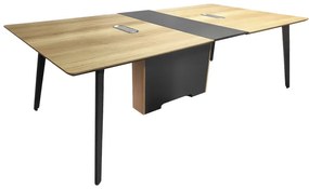 Τραπέζι συνεδριάσεων επαγγελματικό Denith ανθρακί-φυσικό 240x120x75εκ