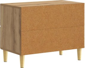 vidaXL Κομοδίνο Artisan Δρυς 62 x 34,5 x 48 εκ Επεξεργασμένο Ξύλο