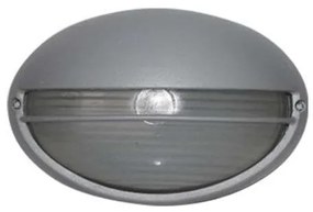 Φωτιστικό Τοίχου - Απλίκα Οβάλ 21.5cm HI5073G Grey Aca