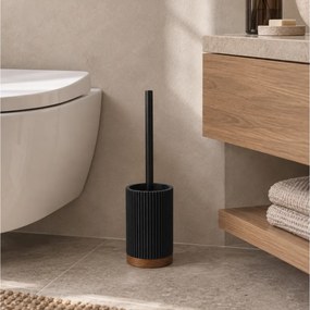 ΑΞΕΣΟΥΆΡ ΜΠΆΝΙΟΥ TOILET BRUSH PLAIN POLYRESIN ACACIA NIAGARA NOIR D