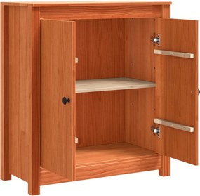vidaXL Πλαϊνό γραφείο Κερωτό καφέ 70 x 35 x 80 εκ.