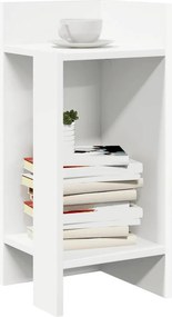 vidaXL Τραπεζάκι με ράφι λευκό 25,5x27x60 cm