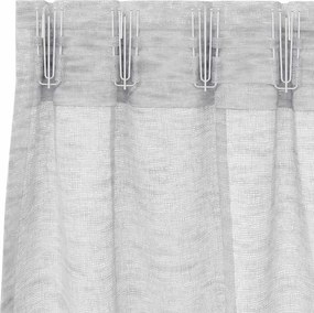 vidaXL Κουρτίνα βυσσινί 2 pcs Ανοιχτό γκρι 140 x 140 cm Πολυεστέρας