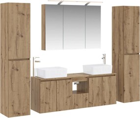 vidaXL Σετ Επίπλων Μπάνιου 6 pcs Artisan Δρυς