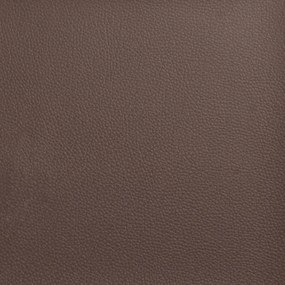 vidaXL Παγκάκι με Πλάτη Καφέ 112 x 65,5 x 75 εκ. από Συνθετικό Δέρμα