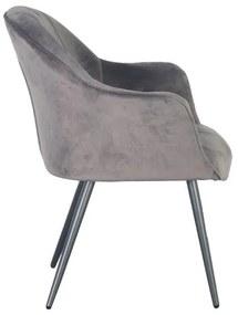 Πολυθρόνα Τραπεζαρίας C-985 Fylliana Γκρί 65x65x83εκ. 2αδα 65x65x83 εκ.