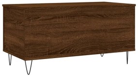 vidaXL Τραπεζάκι Σαλονιού Καφέ Δρυς 90x44,5x45 εκ. Επεξεργασμένο Ξύλο