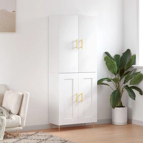 vidaXL Ντουλάπι Λευκό 69,5x34x180 εκ. από Επεξεργασμένο Ξύλο