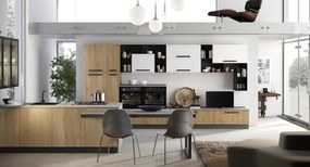 Intrahome Σύνθεση Έπιπλο Κουζίνας ΑΝΘΡΑΚΙ 03-53244311 χρώματος βακελιτης Kαπλαμάς με blum μεντεσεδες και συρτάρια 10 ΜΕΤΡΑ ΤΡΕΧΟΝ 03-53244311