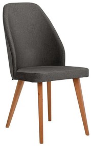 Καρέκλα τραπεζαρίας New Melanie Fylliana Ύφασμα Γκρι 46x48x93εκ. 2αδα 46x48x93 εκ.