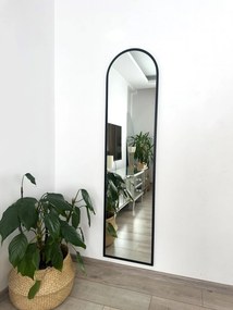 Stewehome Καθρέπτης Δαπέδου Οβάλ -μαύρο 160x40 cm