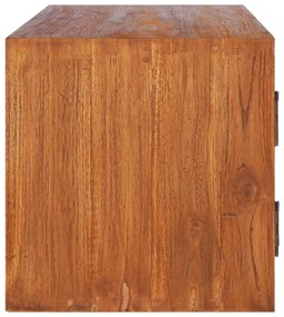 vidaXL Έπιπλο Τηλεόρασης Επιτοίχιο 180 x 30 x 30 από Μασίφ Ξύλο Teak