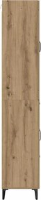 vidaXL Highboard Artisan Oak 69,5 x 34 x 180 εκ. Επεξεργασμένο ξύλο