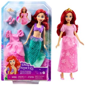 Κούκλα Άριελ Πριγκίπισσα Disney HMG49 Που Μεταμορφώνεται Σε Γοργόνα Pink Mattel
