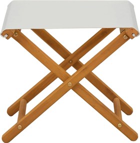 vidaXL Καρέκλα Ακτίνας 2 pcs Στερεό Ξύλο Ευκαλύπτου Κρεμ