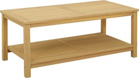 vidaXL Τραπεζάκι Πλευράς Φυσικό Λάδι 110 x 55 x 45 cm