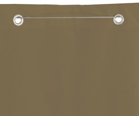 vidaXL Διαχωριστικό Βεράντας Taupe 100 x 240 εκ. Ύφασμα Oxford