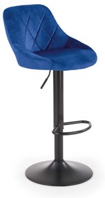 60-20762 H101 bar stool dark blue DIOMMI V-CH-H/101-GRANATOWY, 1 Τεμάχιο