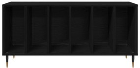vidaXL Ντουλάπα Δίσκων Μαύρο Δρυς 100x38x48 εκ Επεξεργασμένο Ξύλο