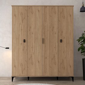 Ντουλάπα Sapphire Δρυς GROCAS 164x52x12
