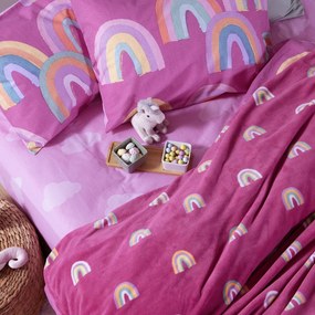 Κουβέρτα Fleece Μονή (160x220) Nef-Nef Homeware Junior Rainbow Mood