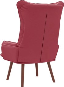 vidaXL Πολυθρόνα Κόκκινο 69 x 74 x 93 εκ. Δερματίνη