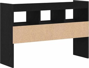 vidaXL Πλαϊνό γραφείο Μαύρη Οξυά 105 x 30 x 70 εκ Επεξεργασμένο ξύλο