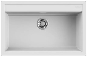 Νεροχύτης κουζίνας BEST 130 White 96 ELLECI 79x51cm