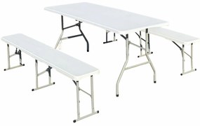 Heinner DMBP001 Τραπέζι Πλαστικό για Camping Πτυσσόμενο