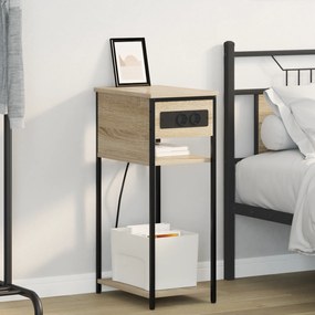 vidaXL Κομοδίνο Sonoma Δρυς 28.1 x 40.9 x 75 εκ. Επεξεργασμένο ξύλο
