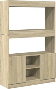 vidaXL Ντουλάπι Sonoma δρυς 92x33x140 εκ. από Επεξεργασμένο Ξύλο