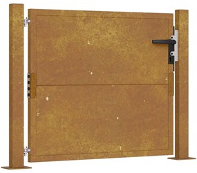 vidaXL Πόρτα Κήπου από Ατσάλι Corten 100x75 εκ.