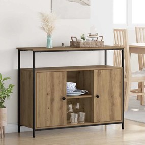 vidaXL Πλαϊνό γραφείο Artisan Oak 100 x 35 x 80 εκ. Επεξεργασμένο ξύλο