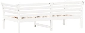 vidaXL Κρεβάτι ημέρας χωρίς στρώμα Λευκό 75x190 cm Στερεό ξύλο πεύκο