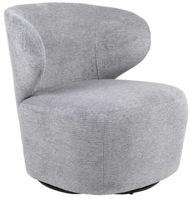Πολυθρόνα Marelia περιστρεφόμενη γκρι ύφασμα 73x76x76εκ 73x76x76 εκ.