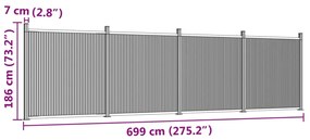 ΠΑΝΕΛ ΠΕΡΙΦΡΑΞΗΣ ΚΑΦΕ 699 X 186 ΕΚ. ΑΠΟ WPC 3282801