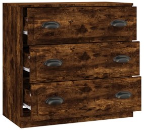 vidaXL Μπουφές Καπνιστή Δρυς 70x35,5x67,5 εκ. από Επεξεργασμένο Ξύλο