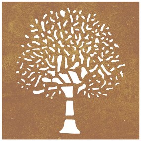 vidaXL Διακοσμητικό Κήπου Επιτοίχιο Σχ. Δέντρο 55x55 εκ. Ατσάλι Corten