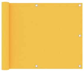 vidaXL Διαχωριστικό Βεράντας Κίτρινο 75 x 300 εκ. Ύφασμα Oxford