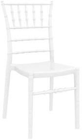 CHIAVARI GLOSSY WHITE(Σ4)KAPEKΛA - (45X51X91εκ.), Χρώμα: GLOSSY WHITE - SIESTA