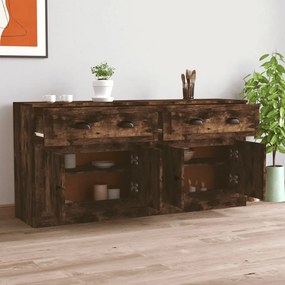 vidaXL Ντουλάπια 2 τεμ. Καπνιστή δρυς Επεξεργασμένο Ξύλο