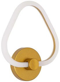 Φωτιστικό Τοίχου-Απλίκα Regina 61342 25x7x28,5cm Led 960lm 8W Gold GloboStar