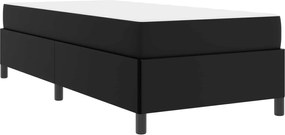 vidaXL Σκελετός Κρεβατιού με στρώμα Μαύρο 80 x 200 cm ύφασμα