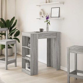 VidaXL Τραπέζι Μπαρ Γκρι Sonoma 95x47x103,5 εκ. από Επεξεργ. Ξύλο
