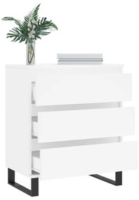 vidaXL Συρταριέρα Λευκή 60 x 35 x 70 εκ. από Επεξεργασμένο Ξύλο