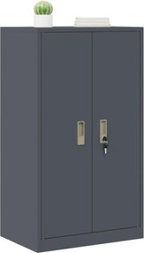 vidaXL Ντουλάπι αποθήκευσης Ανθρακί 60 x 40 x 105 εκ Ατσάλι