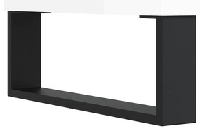 Έπιπλο Τηλεόρασης Γυαλ. Λευκό 150x30x44,5 εκ Επεξεργασμένο Ξύλο - Λευκό