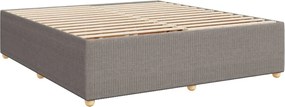 vidaXL Κρεβάτι Boxspring με Στρώμα Taupe 180x200 εκ. Υφασμάτινο