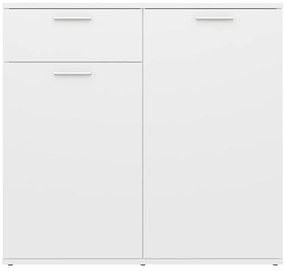 Ντουλάπι με Συρτάρι Λευκό 80 x 36 x 75 εκ. από Μοριοσανίδα - Λευκό