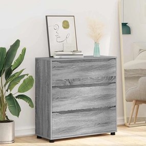 vidaXL Ντουλάπι αποθήκευσης Γκρίζο Σονομα 80 x 31 x 81 εκ